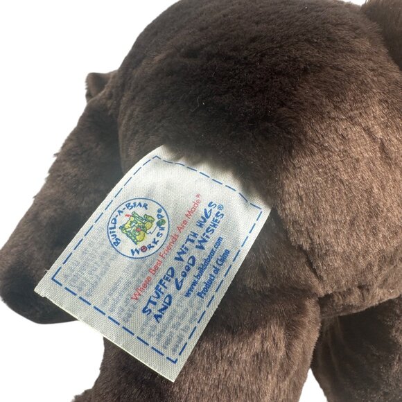 Build-A-Bear 2011 Lil Fudge Brown Puppy Plush Dog Stuffed Animal 13" - Picture 6 of 6